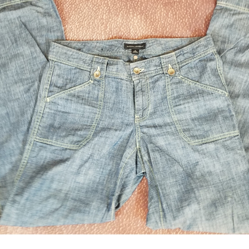 Banana Republic wide leg chambray jeans